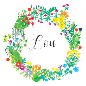 Oyeah Studio - Faire-part de naissance dessiné à Paris, avec fleurs et feuillages à l'aquarelle