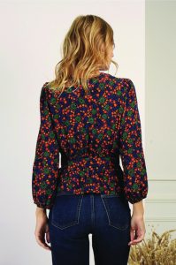 Motif Diane par OYeah Studio, avec fleurs et feuillages colorés pour la collection été 2020 de Lenny B