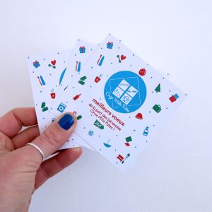 Carte de voeux 2021 pour l'association Onze Mille Potes par OYeah Studio
